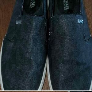 Michael Kors Black Textured Loafers